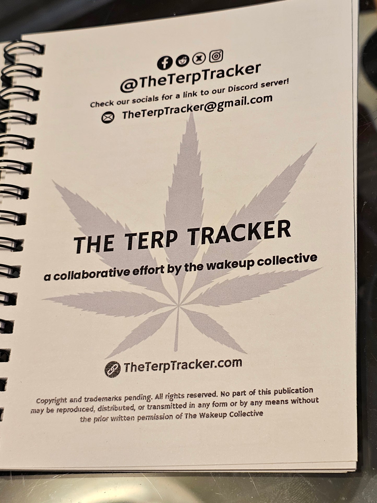 Terp Tracker Mini for Flower (4.25 x 5.5")